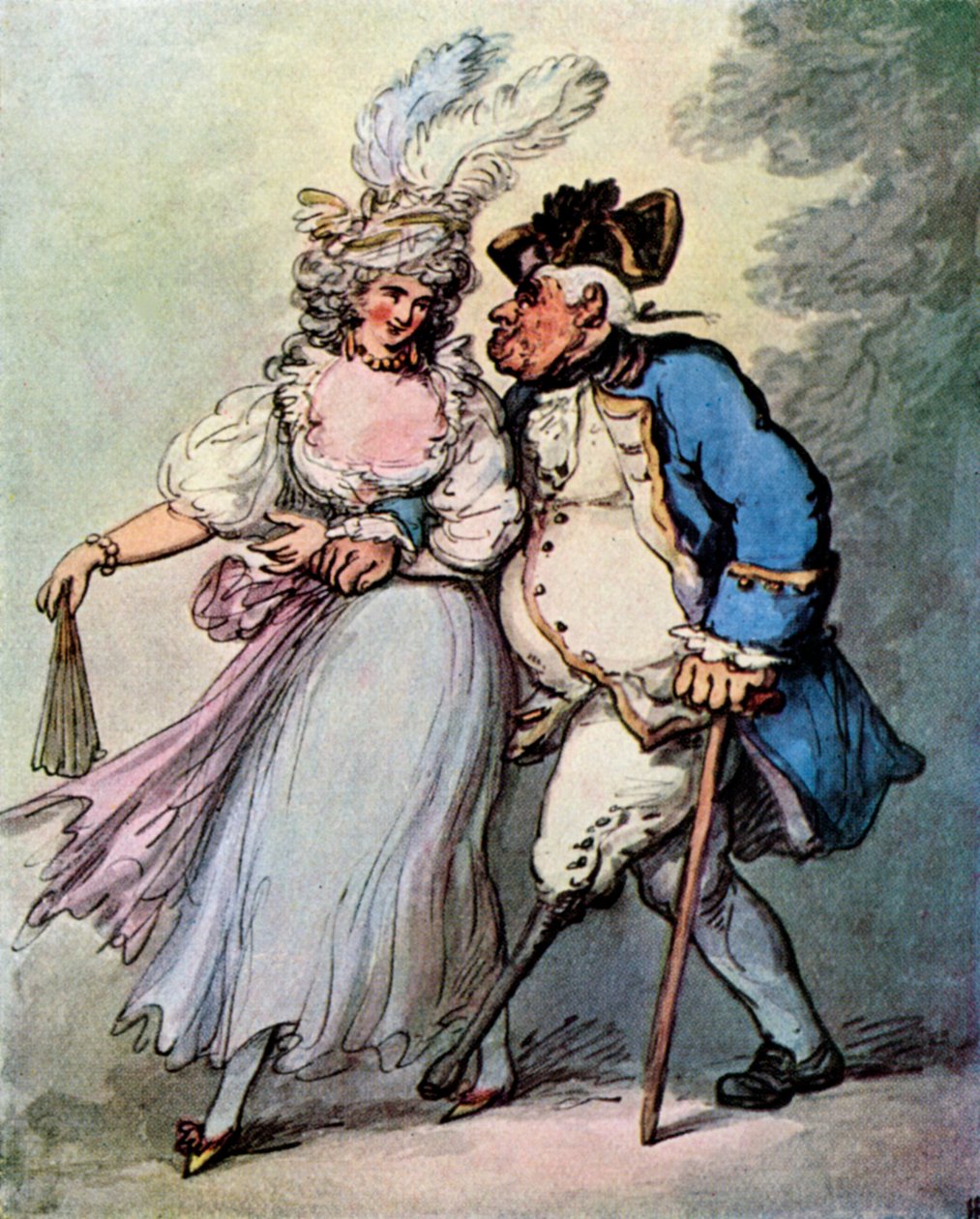 A French Frigate Towing an English Man-of-War into Port, late 18th-early 19th Century, 1929 by Thomas Rowlandson