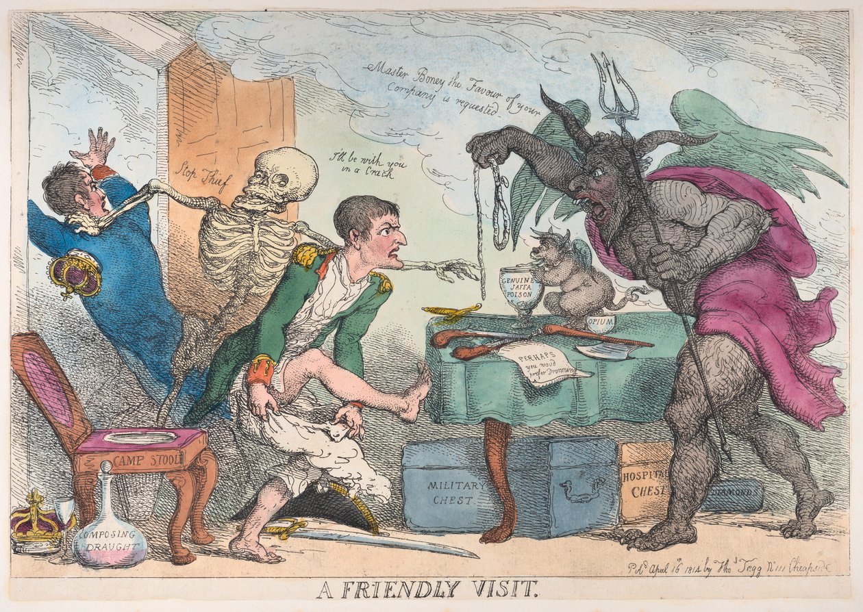 A Friendly Visit by Thomas Rowlandson