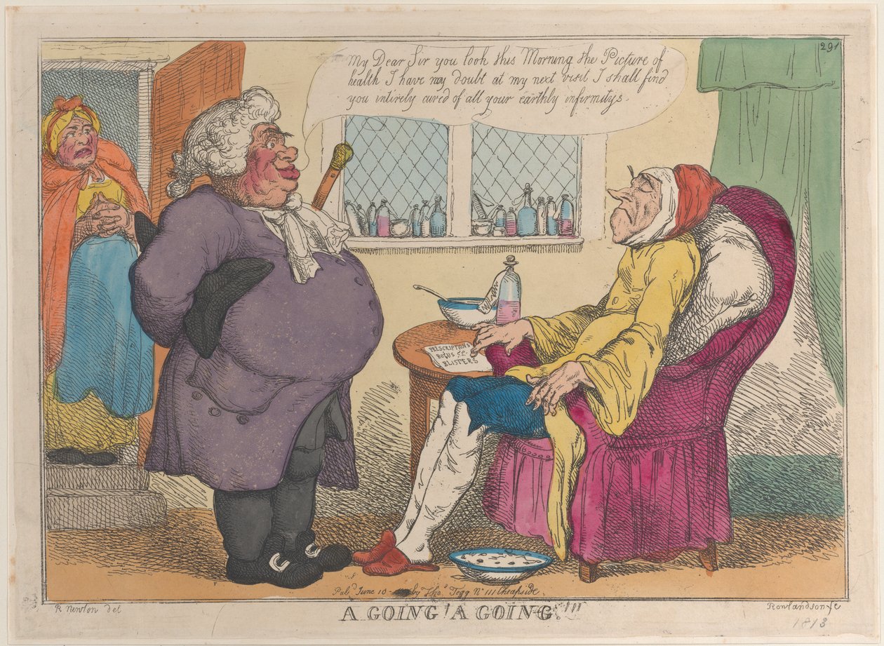 A Going! A Going!!!, reissued 1813 by Thomas Rowlandson