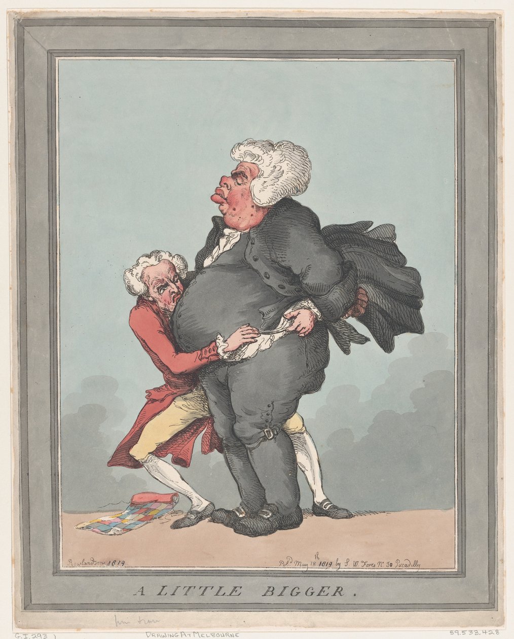 A Little Bigger, May 18, 1819 by Thomas Rowlandson