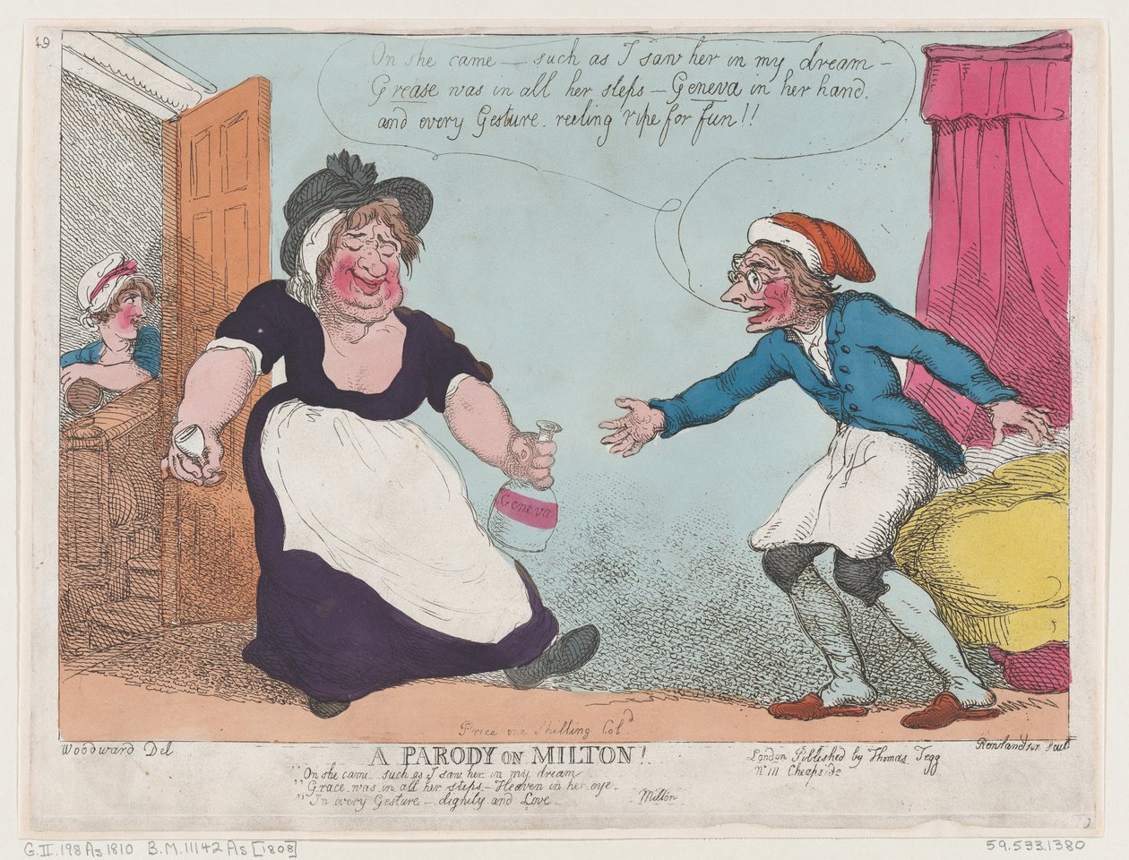 A Parody on Milton by Thomas Rowlandson