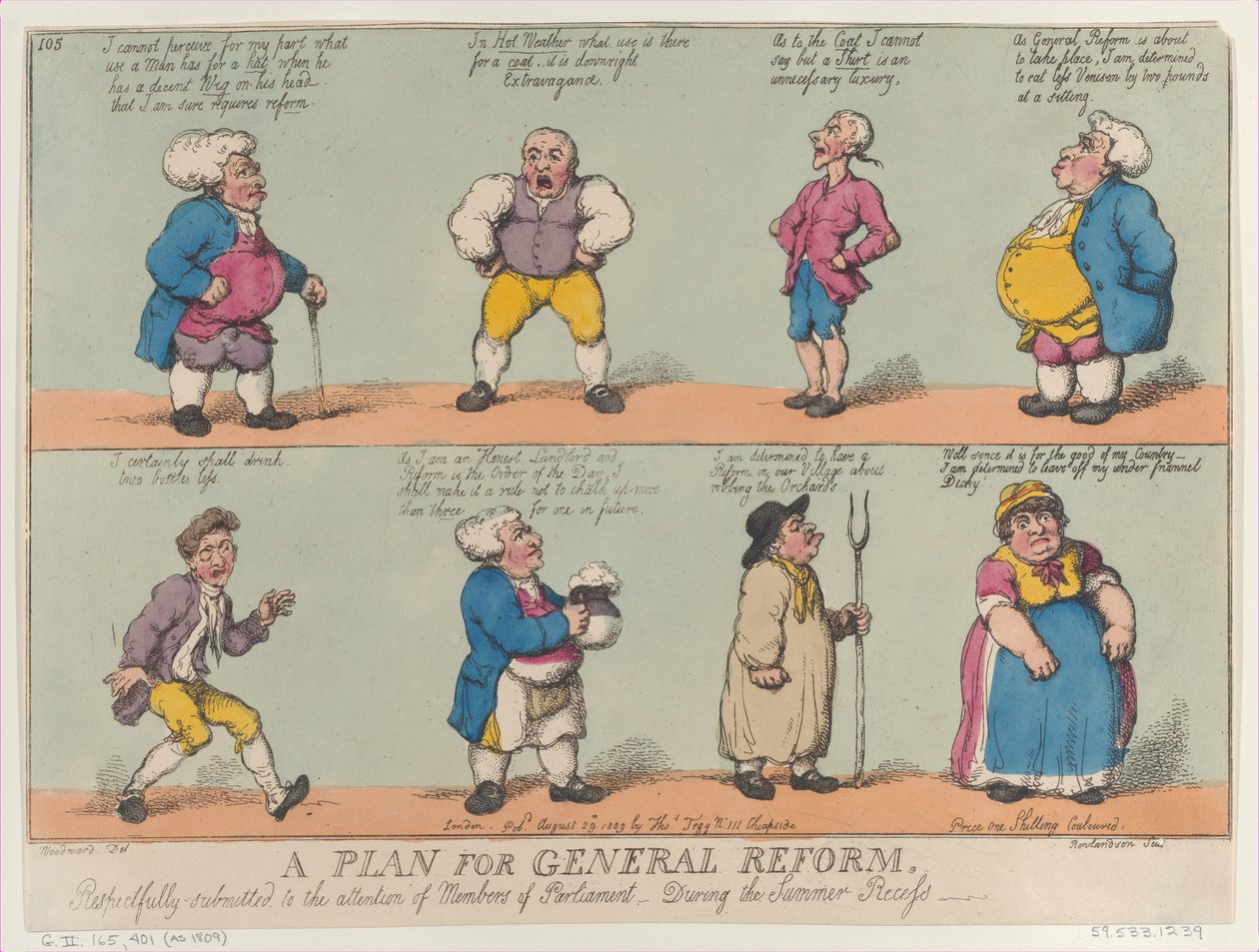 A Plan for General Reform, August 29, 1809 by Thomas Rowlandson