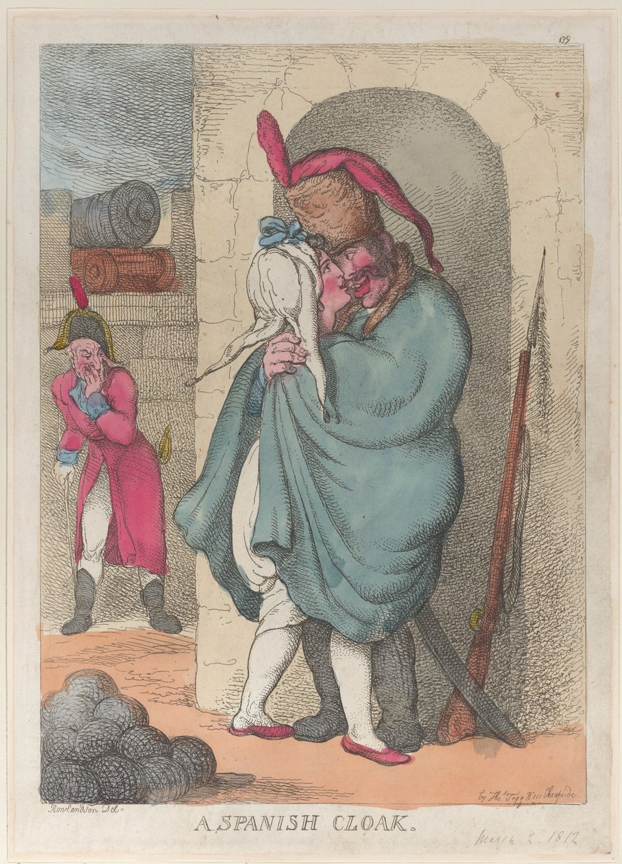 A Spanish Cloak, March 2, 1812 by Thomas Rowlandson