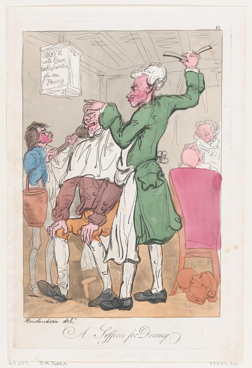 A Sufferer for Decency by Thomas Rowlandson