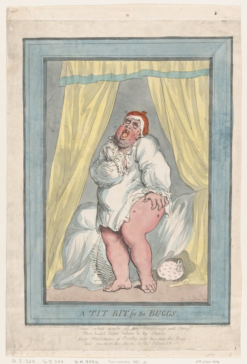 A Tit Bit for the Bugs by Thomas Rowlandson