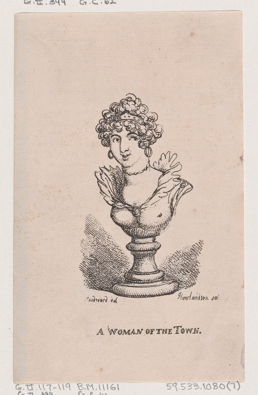 A Woman of the Town, April 1808 by Thomas Rowlandson