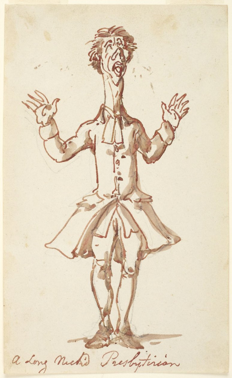 A Long Necked Presbyterian by Thomas Rowlandson
