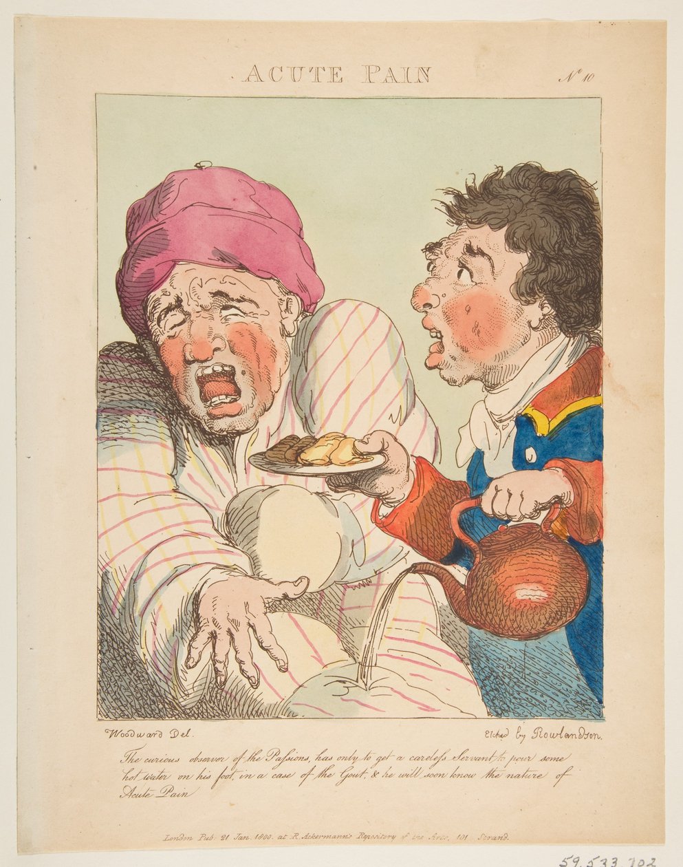 Acute Pain, January 21, 1800 by Thomas Rowlandson