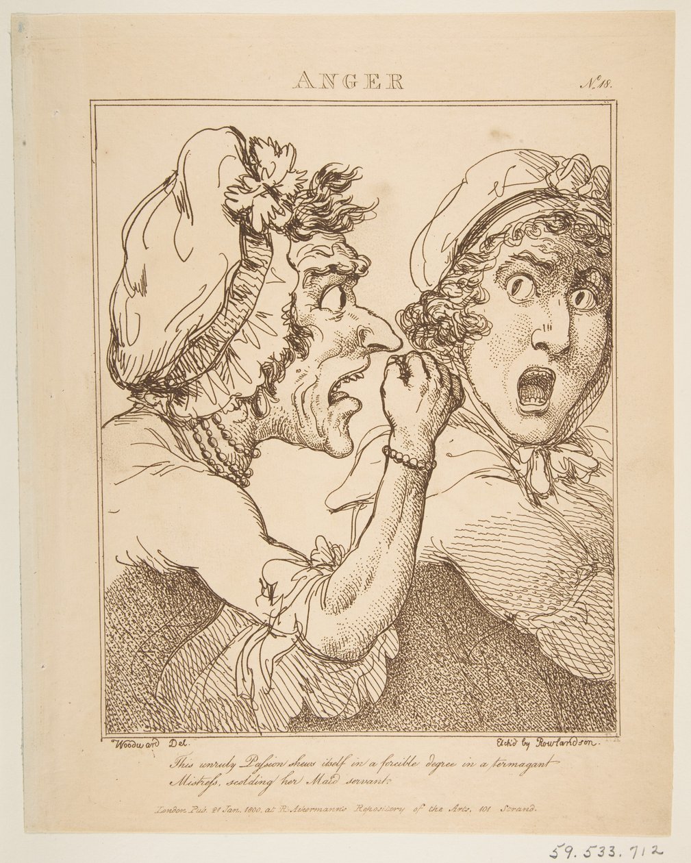 Anger by Thomas Rowlandson