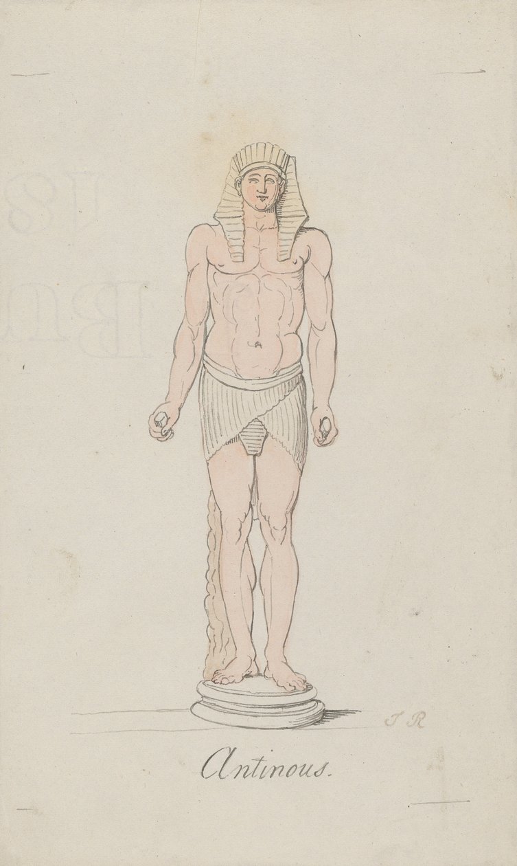 Antinous as Osiris by Thomas Rowlandson