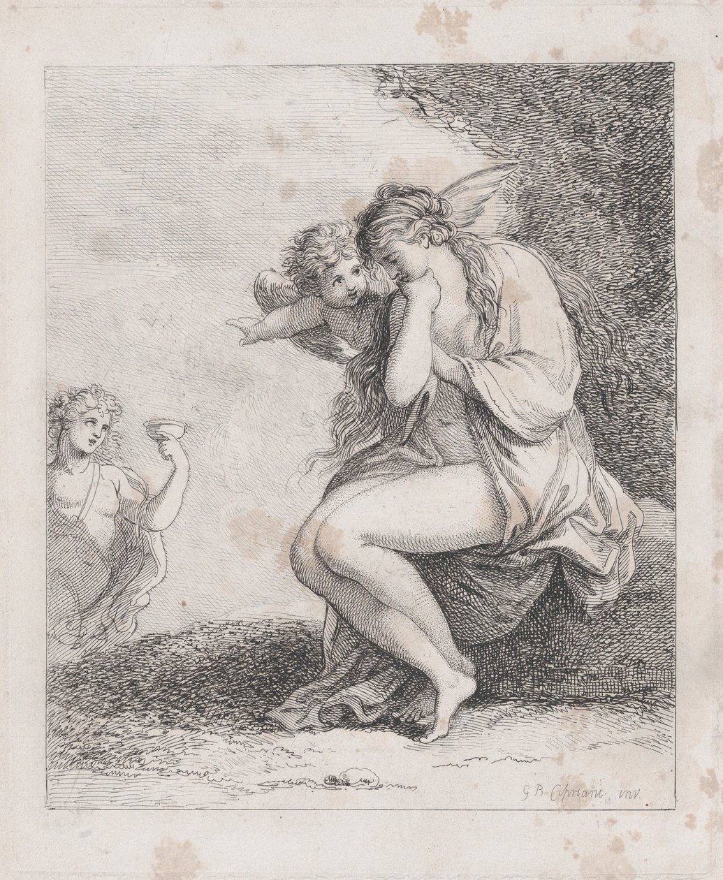 Ariadne on Naxos Approached by Bacchus by Thomas Rowlandson