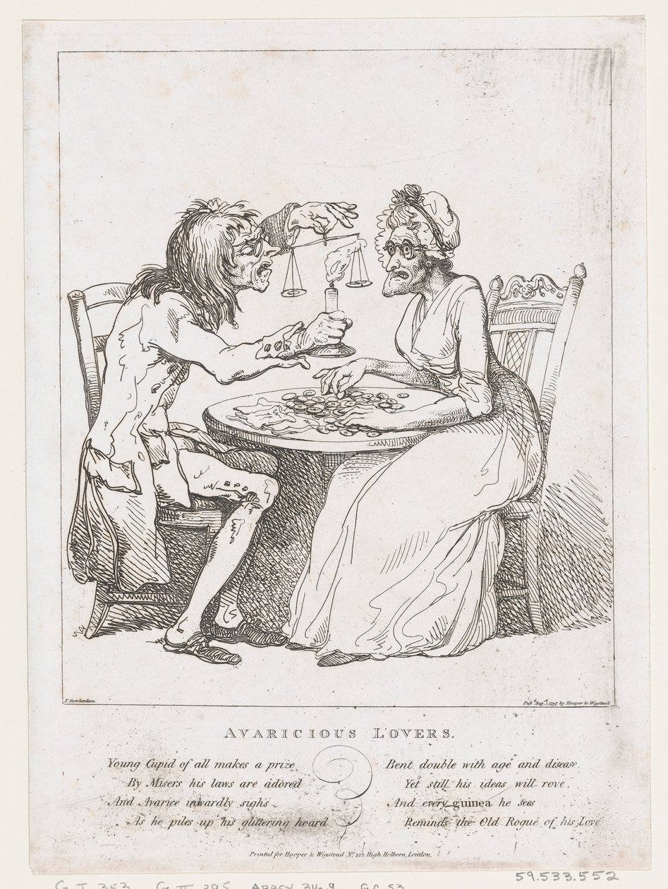 Avaricious Lovers by Thomas Rowlandson