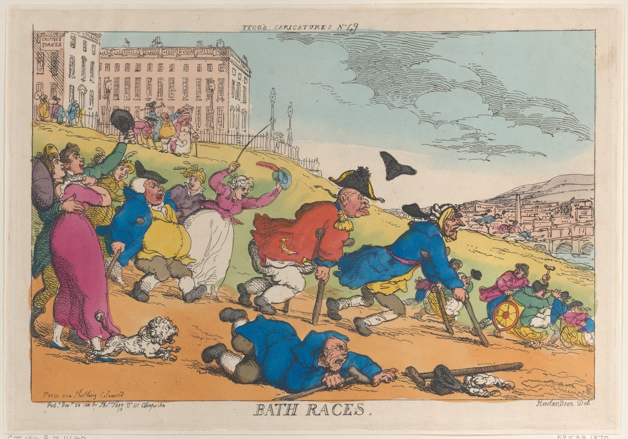 Bath Races by Thomas Rowlandson