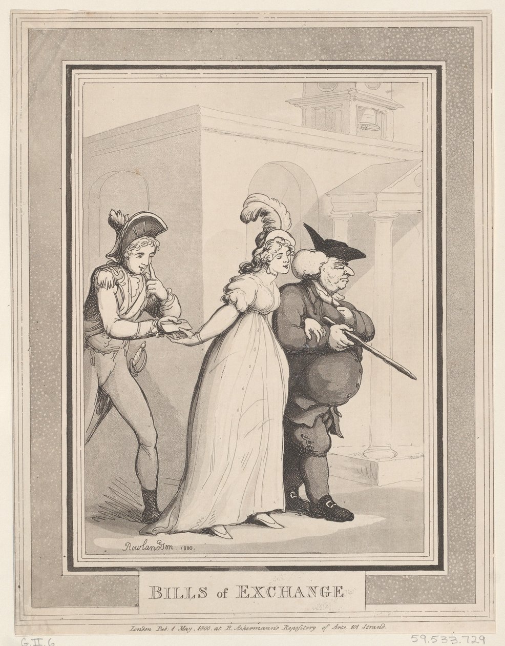 Bills of Exchange, May 1, 1800 by Thomas Rowlandson
