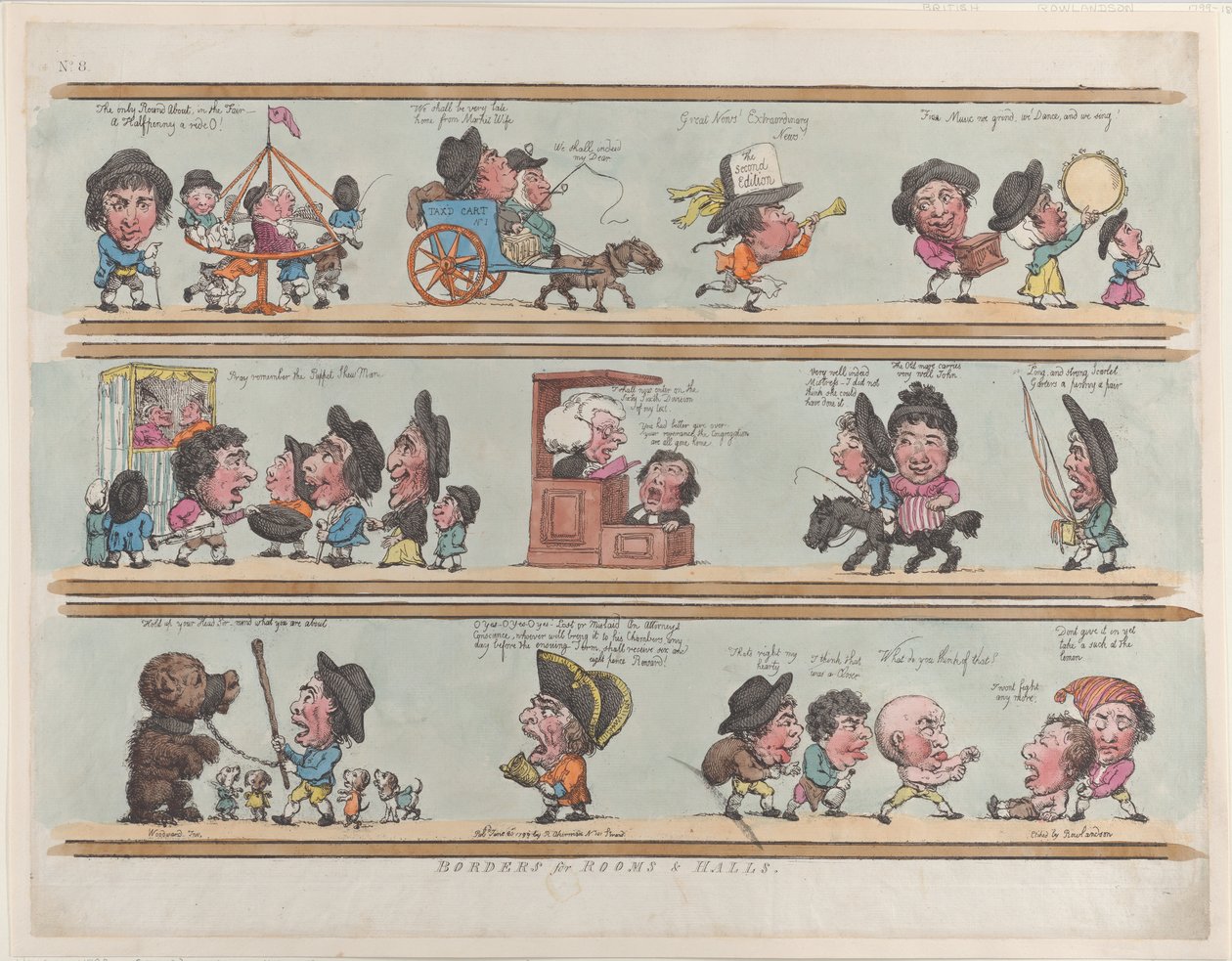 Borders for Rooms & Halls, Plate 8 by Thomas Rowlandson