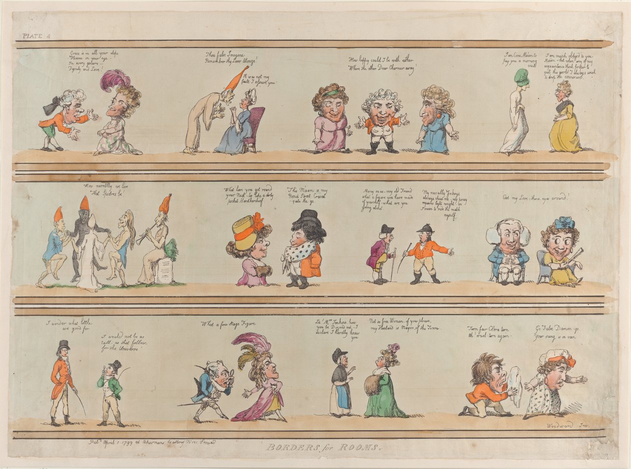 Borders for Rooms, Plate 4 by Thomas Rowlandson