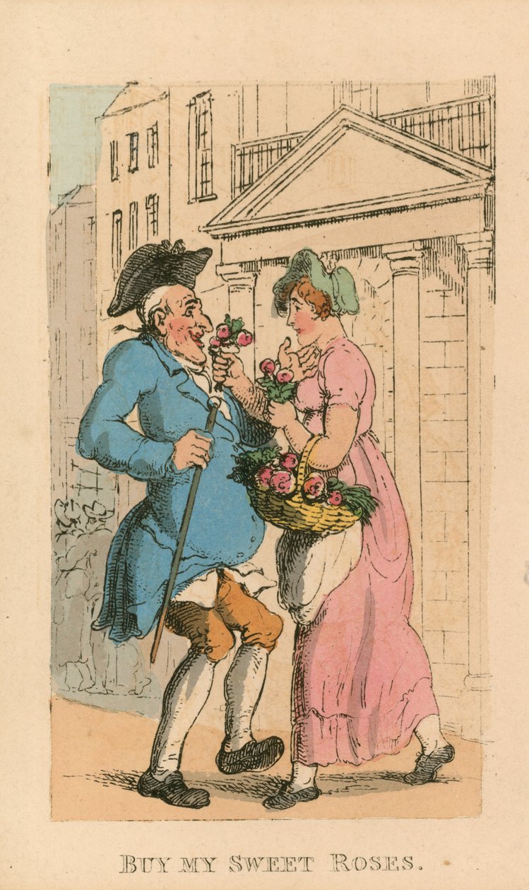 Buy My Sweet Roses by Thomas Rowlandson