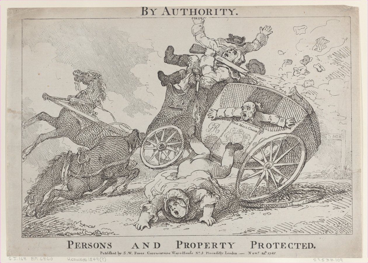 By Authority. Persons and Property Protected, November 24, 1785 by Thomas Rowlandson