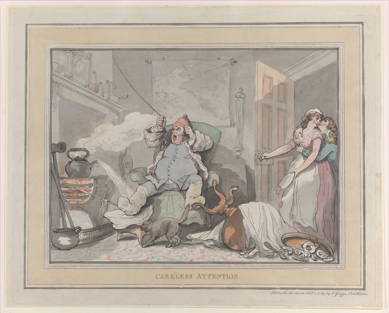Careless Attention by Thomas Rowlandson