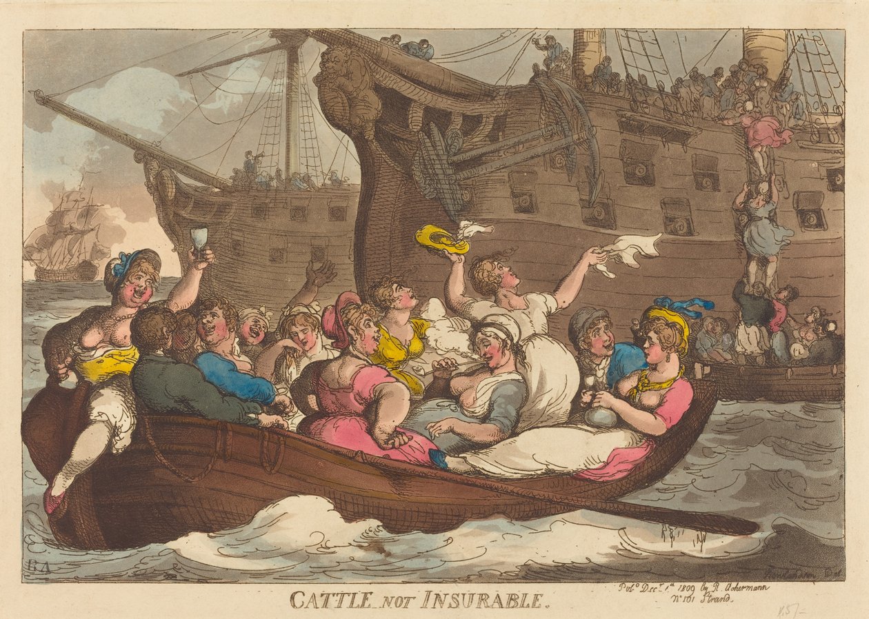 Cattle Not Insurable by Thomas Rowlandson