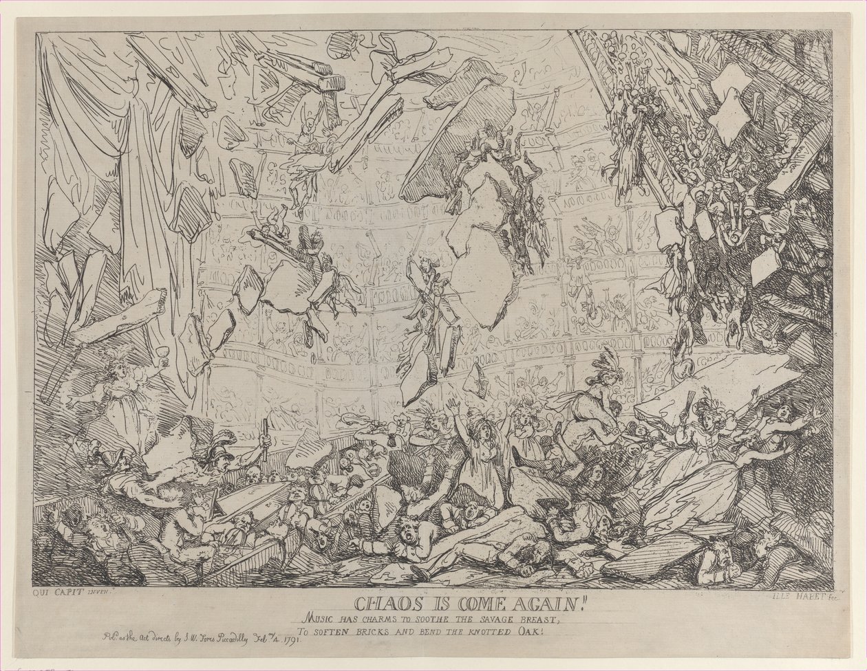 Chaos is Come Again!, February 4, 1791 by Thomas Rowlandson