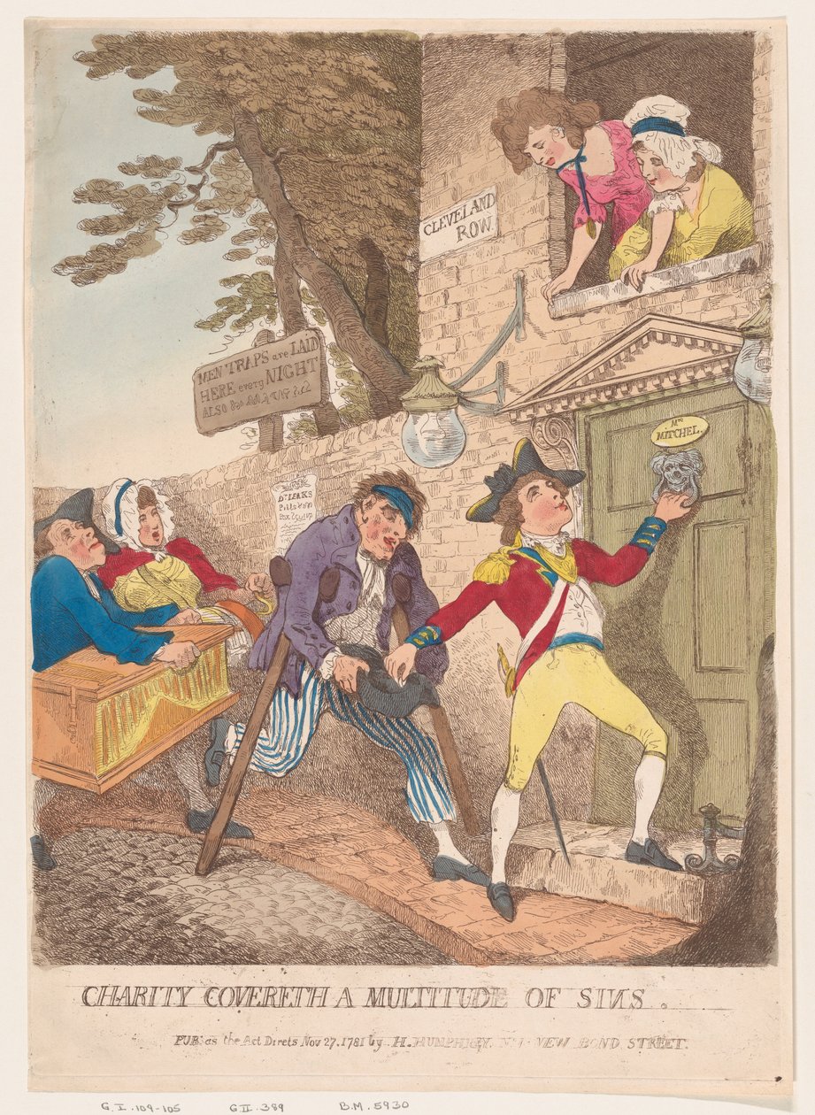 Charity Covereth a Multitude of Sins by Thomas Rowlandson
