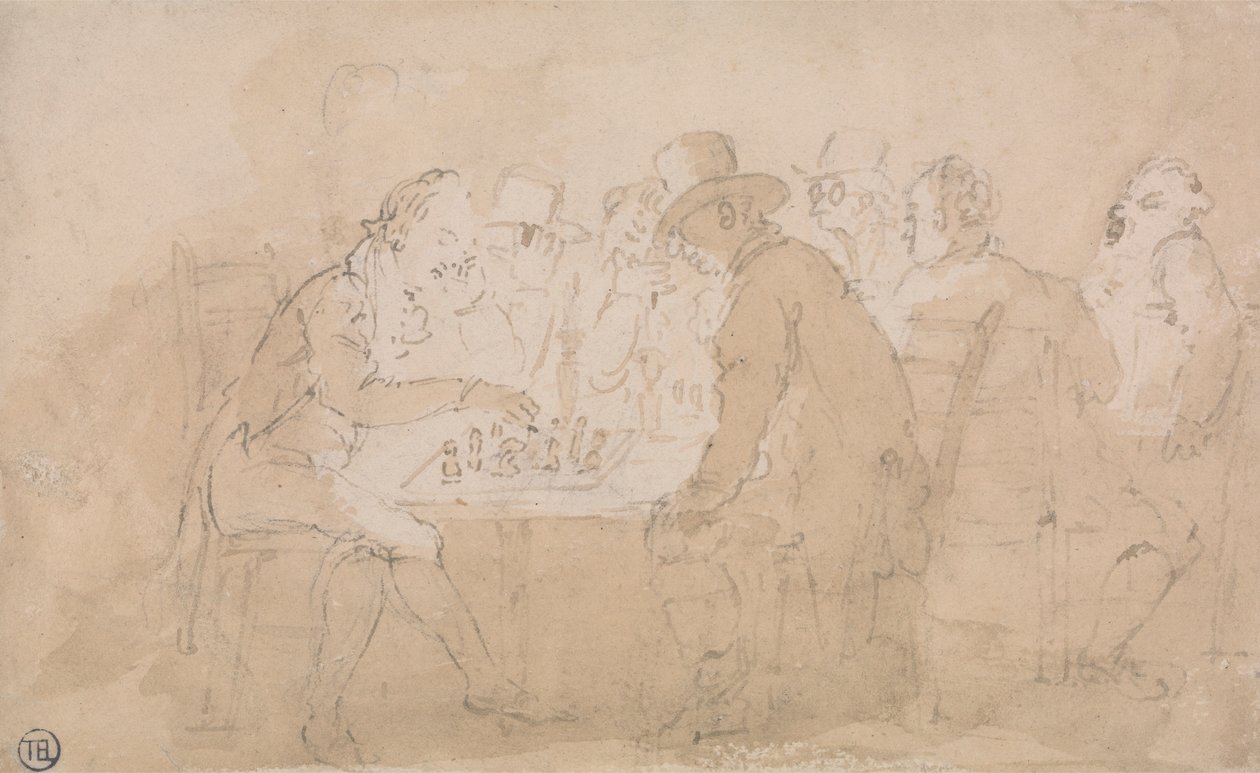 Chess Players by Thomas Rowlandson