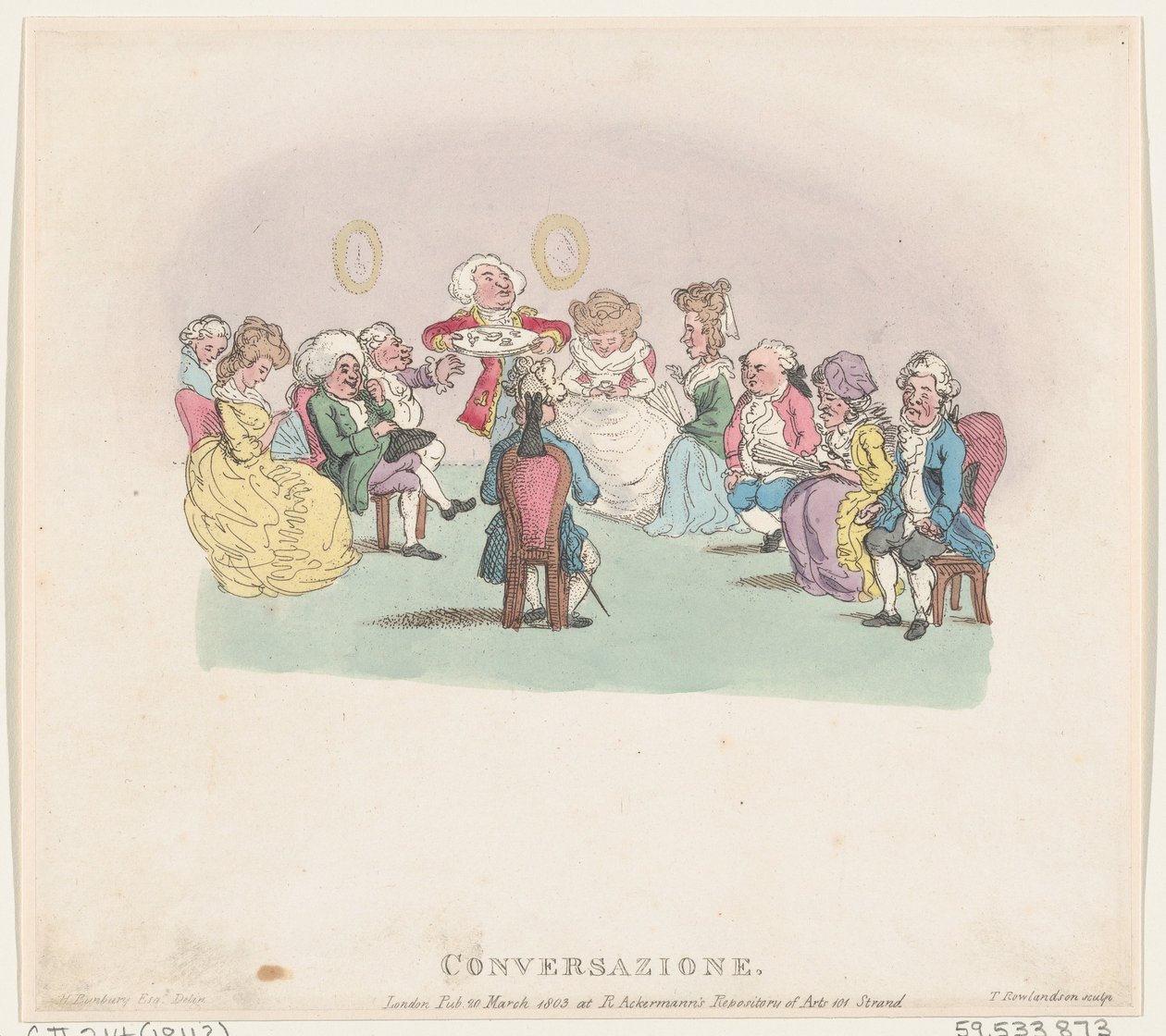 Conversazione, March 20, 1803 by Thomas Rowlandson