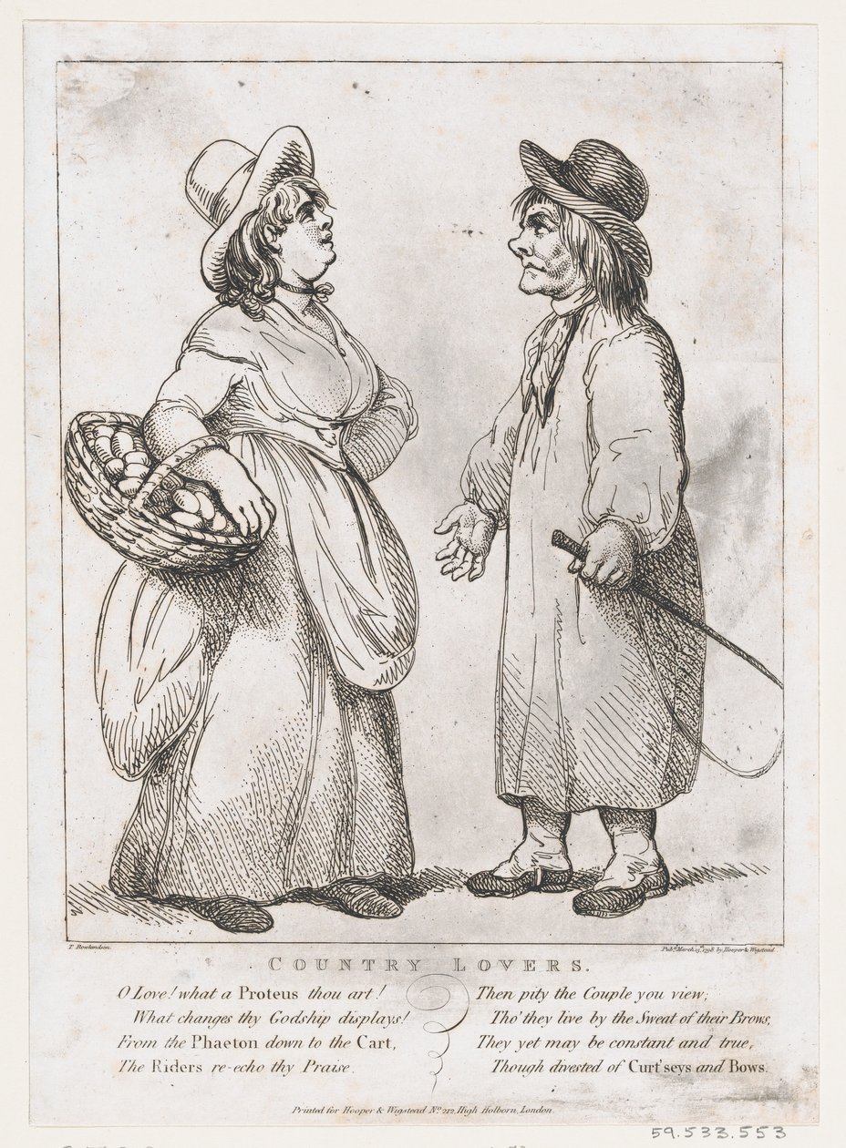 Country Lovers by Thomas Rowlandson