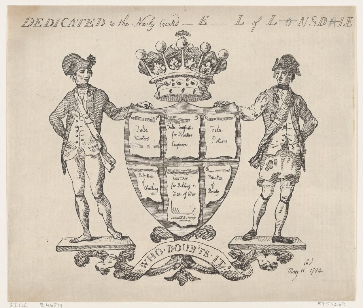 Dedicated to the Newly Created Earl of Lonsdale by Thomas Rowlandson