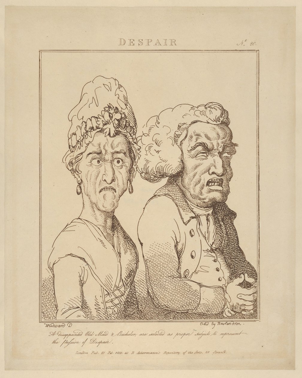 Despair, February 21, 1800 by Thomas Rowlandson