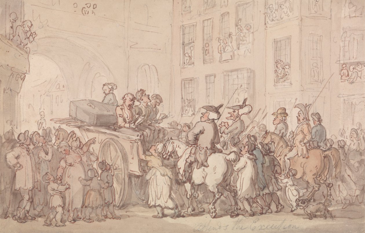 Dr. Syntax Attends the Execution by Thomas Rowlandson
