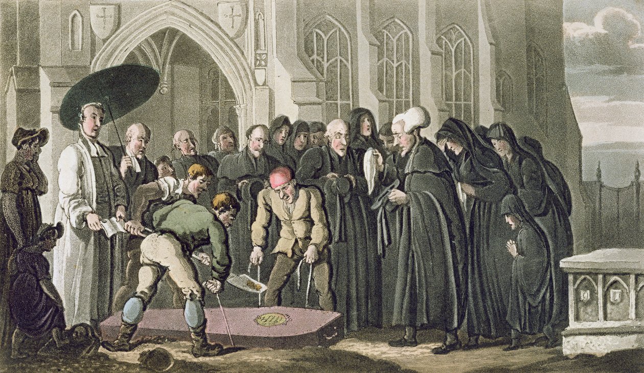 Dr Syntax at the Funeral of His Wife, from 