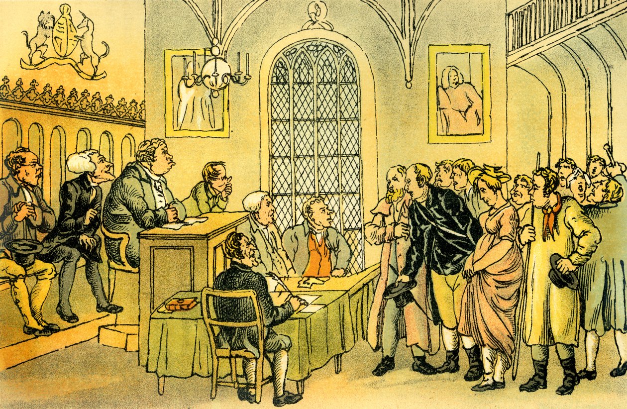 Dr Syntax in a Court of Justice by Thomas Rowlandson