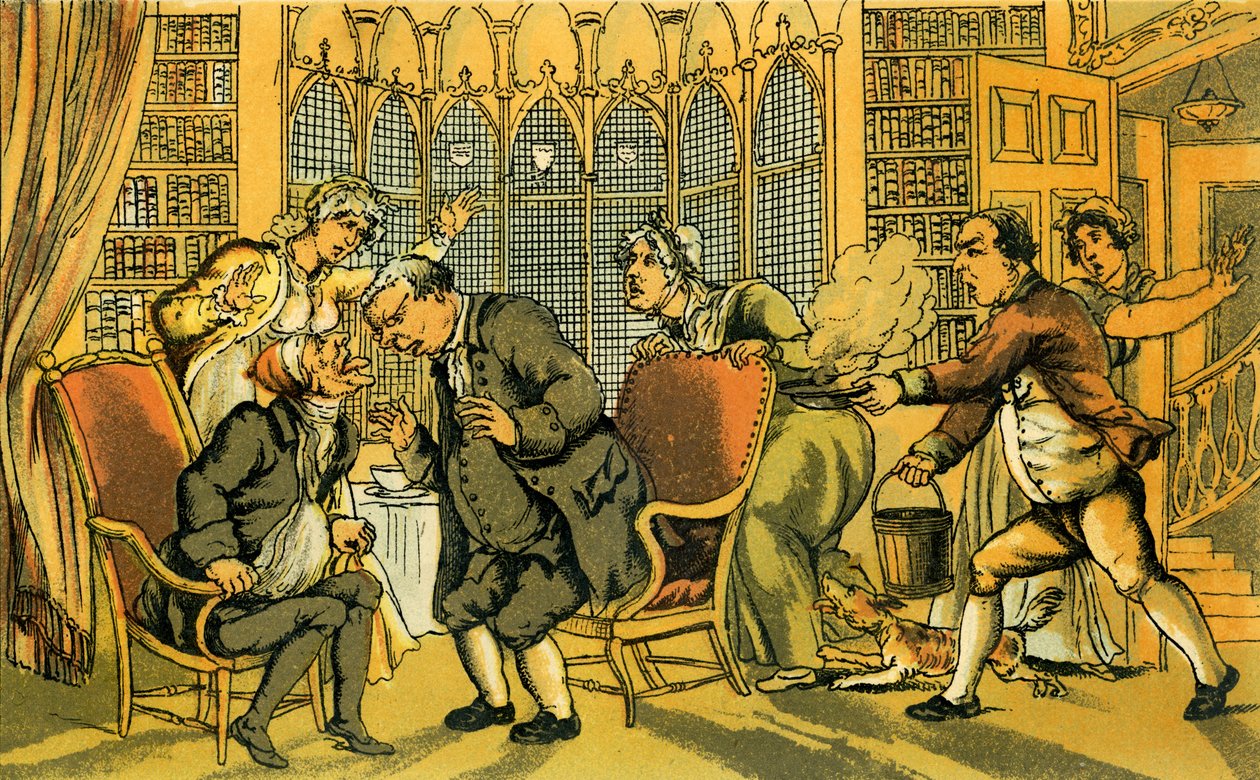 Dr Syntax in danger by Thomas Rowlandson