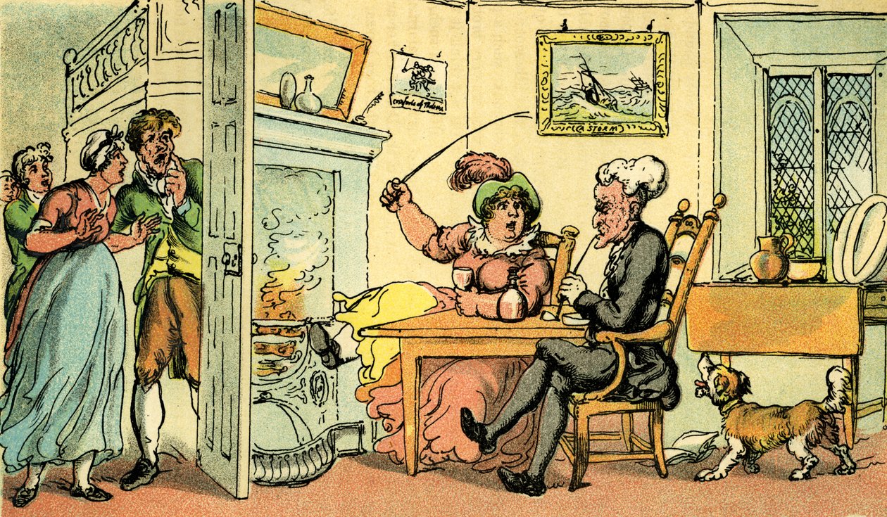 Dr Syntax Returned from His Tour by Thomas Rowlandson