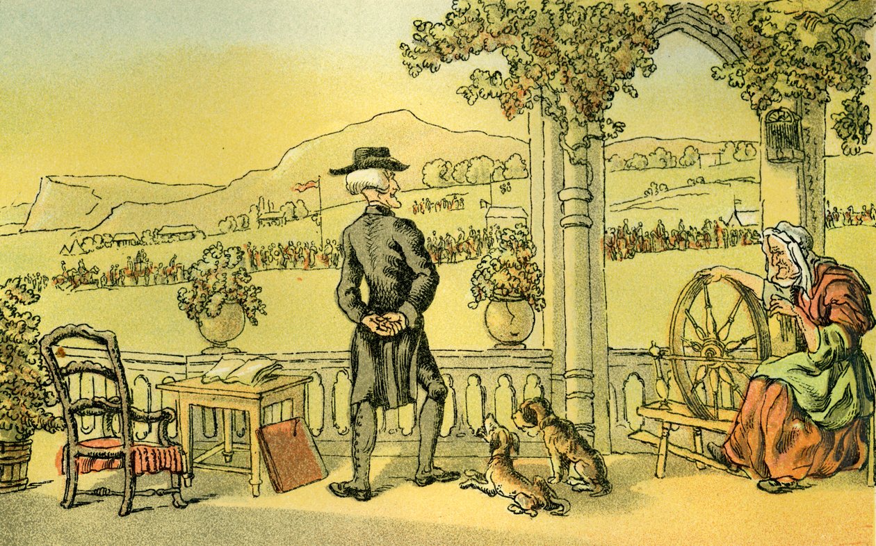 Dr Syntax Soliloquising by Thomas Rowlandson