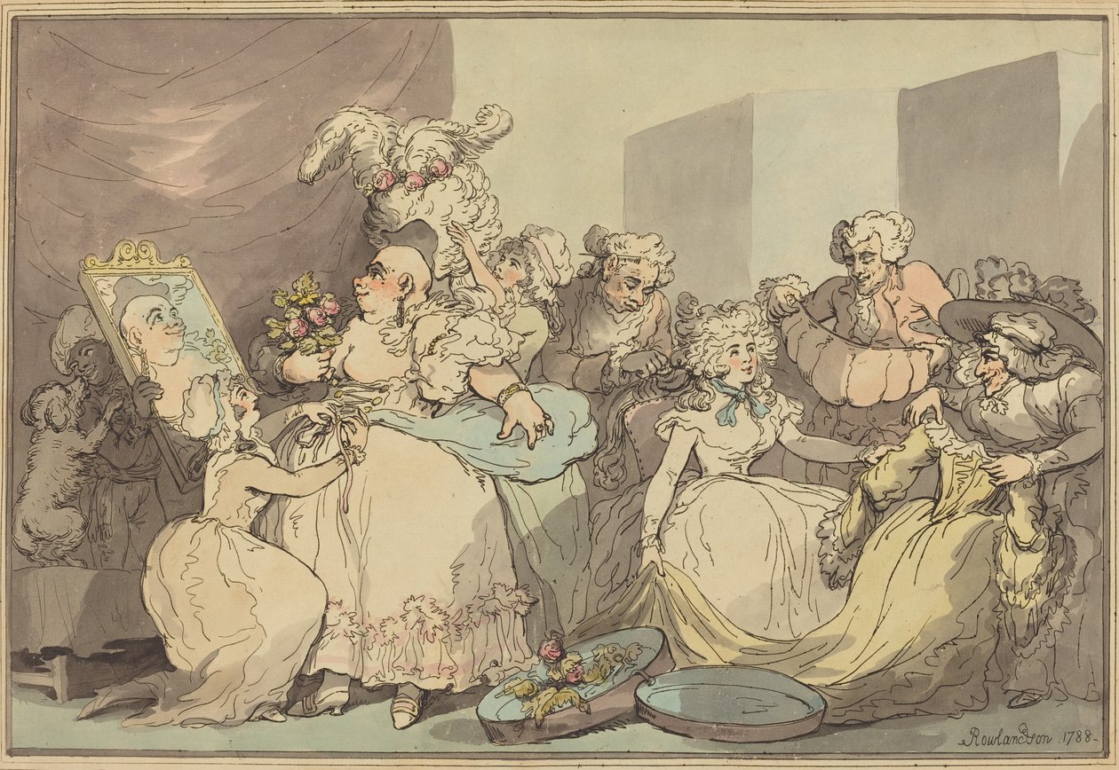 Dressing for a Birthday by Thomas Rowlandson