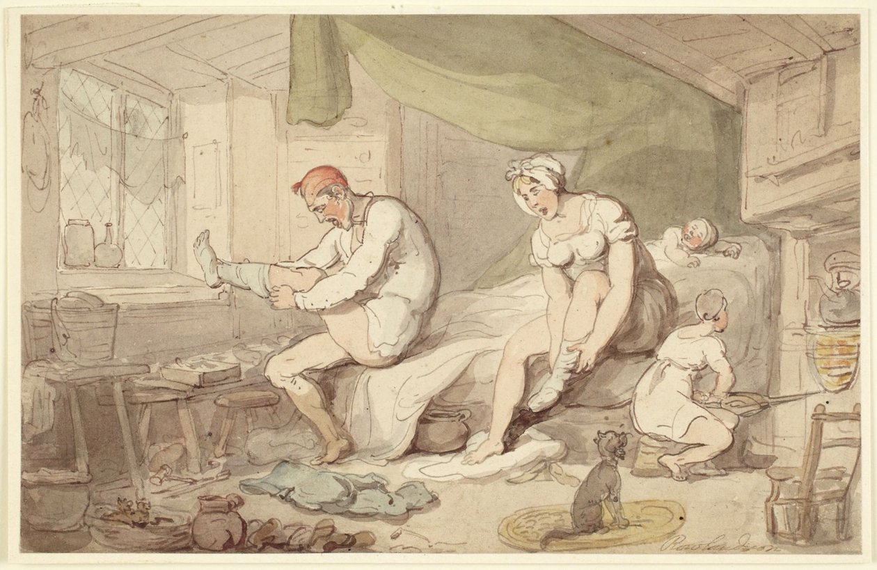 Dressing Scene by Thomas Rowlandson