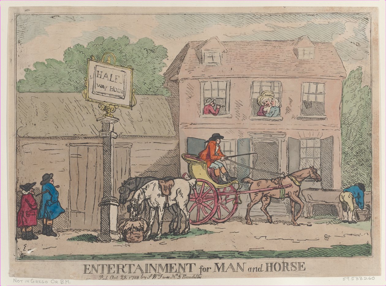 Entertainment for Man and Horse, October 25, 1788 by Thomas Rowlandson