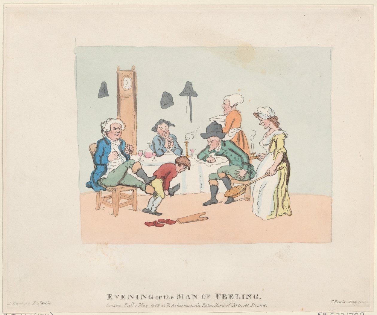 Evening, or, the Man of Feeling by Thomas Rowlandson