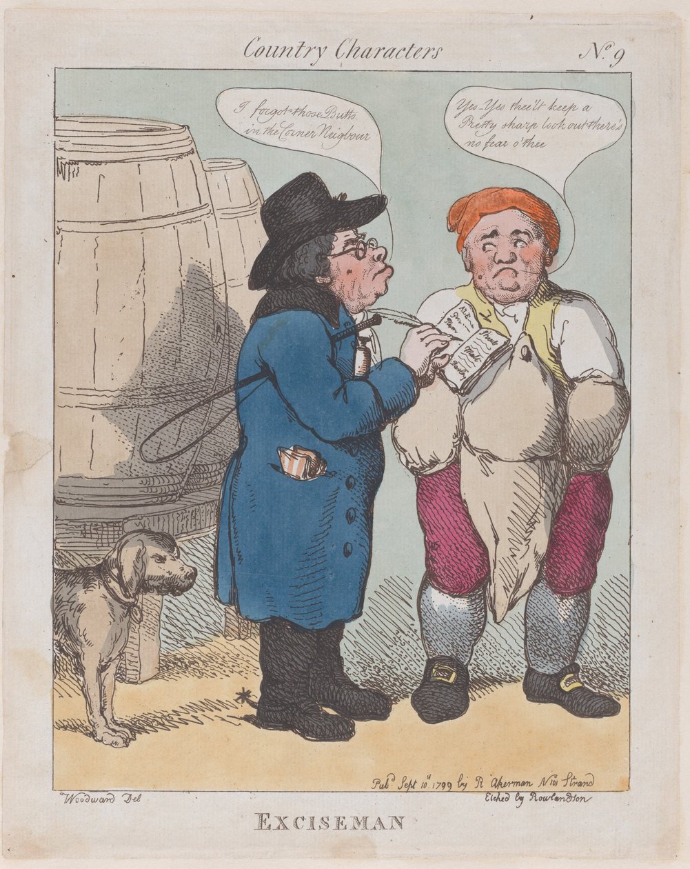 Exciseman, September 10, 1799 by Thomas Rowlandson