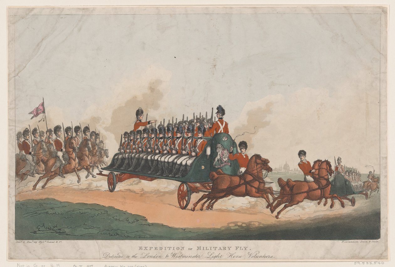 Expedition, or Military Fly, May 16, 1798 by Thomas Rowlandson