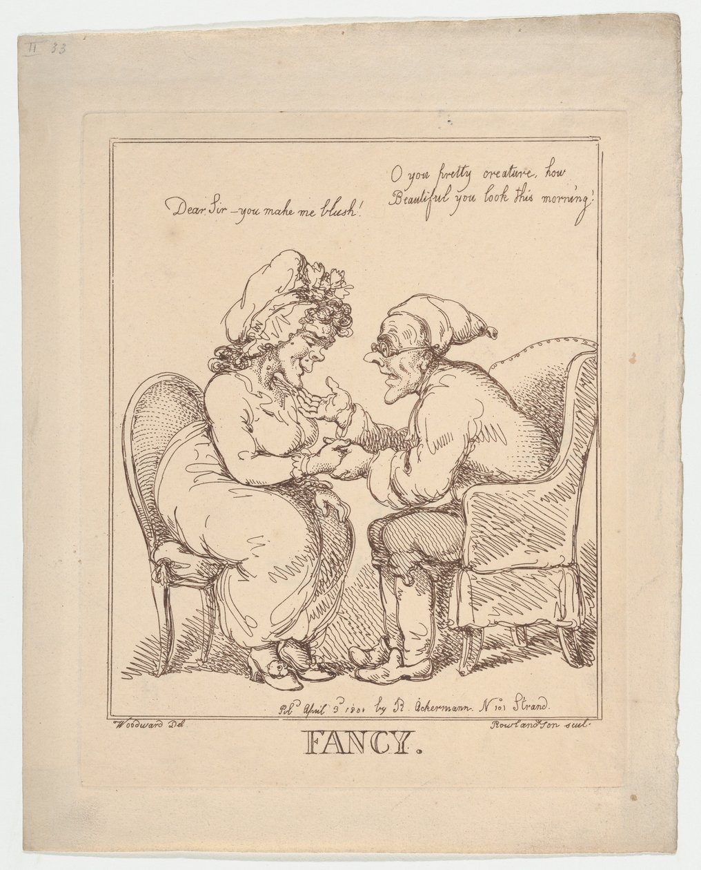 Fancy, July 20, 1801 by Thomas Rowlandson