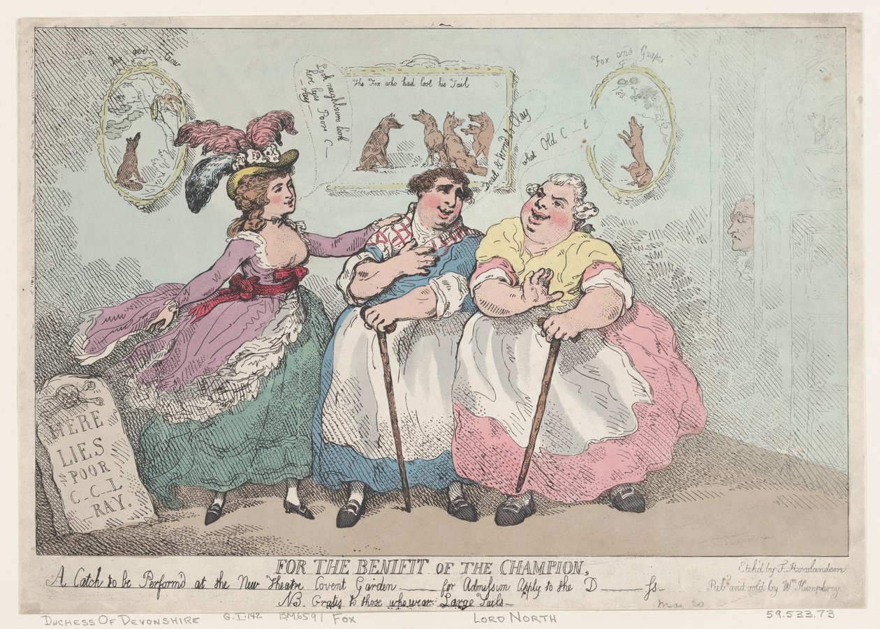 For The Benefit of The Champion, May 20, 1784 by Thomas Rowlandson