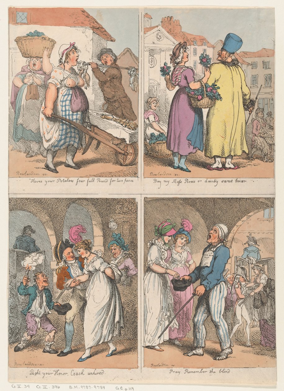 Four Scenes from Cries of London Series: Here