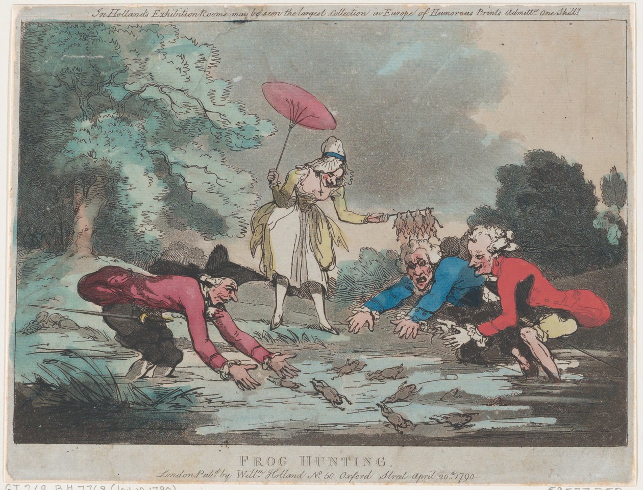 Frog Hunting by Thomas Rowlandson