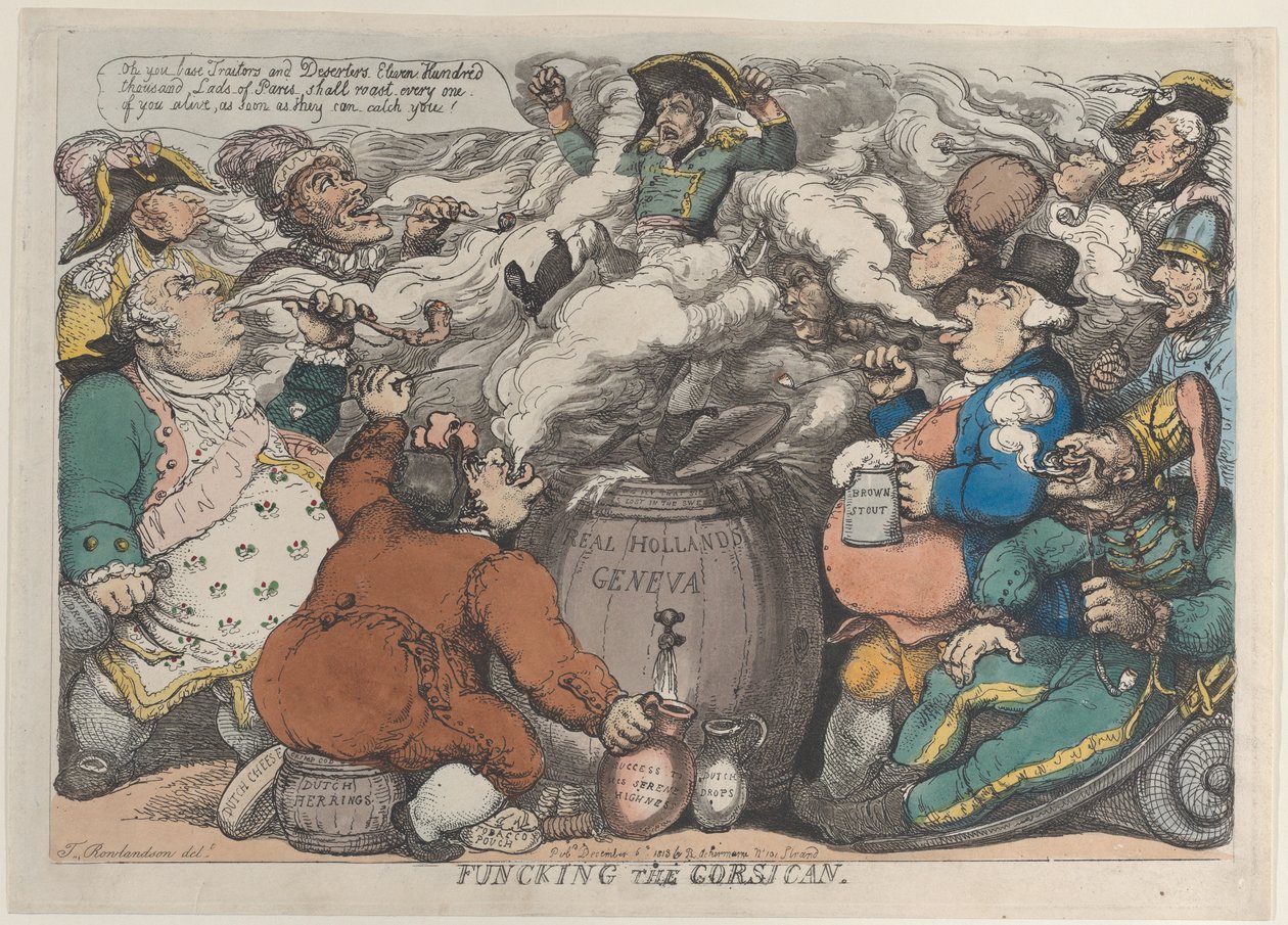 Funcking the Corsican by Thomas Rowlandson