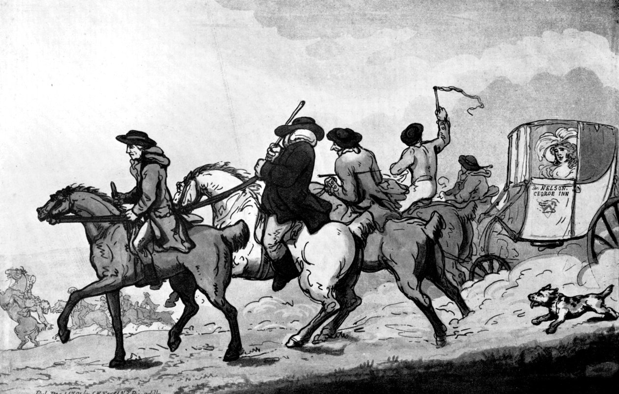 Going to the Races by Thomas Rowlandson
