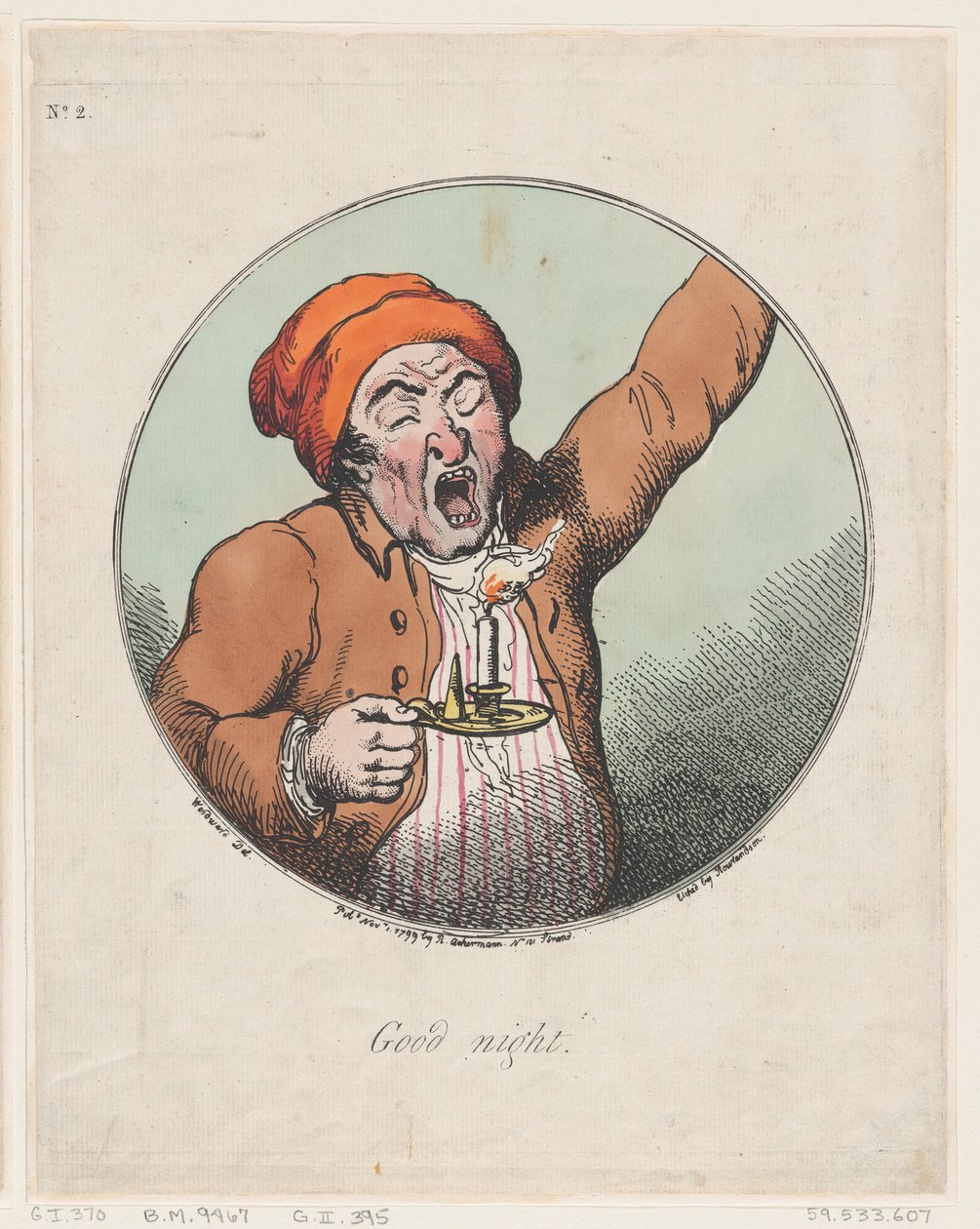 Good Night, November 1, 1799 by Thomas Rowlandson